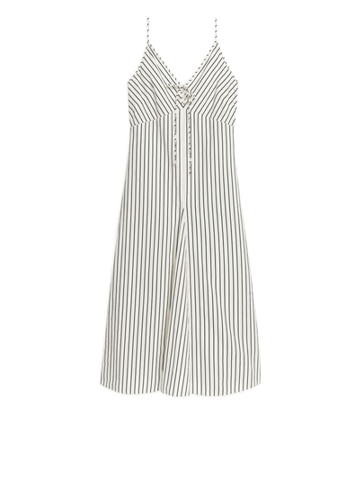 Poplin Strap Dress - Black