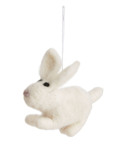 Afroart Felted Bunny - White
