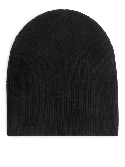 Cashmere Beanie - Black