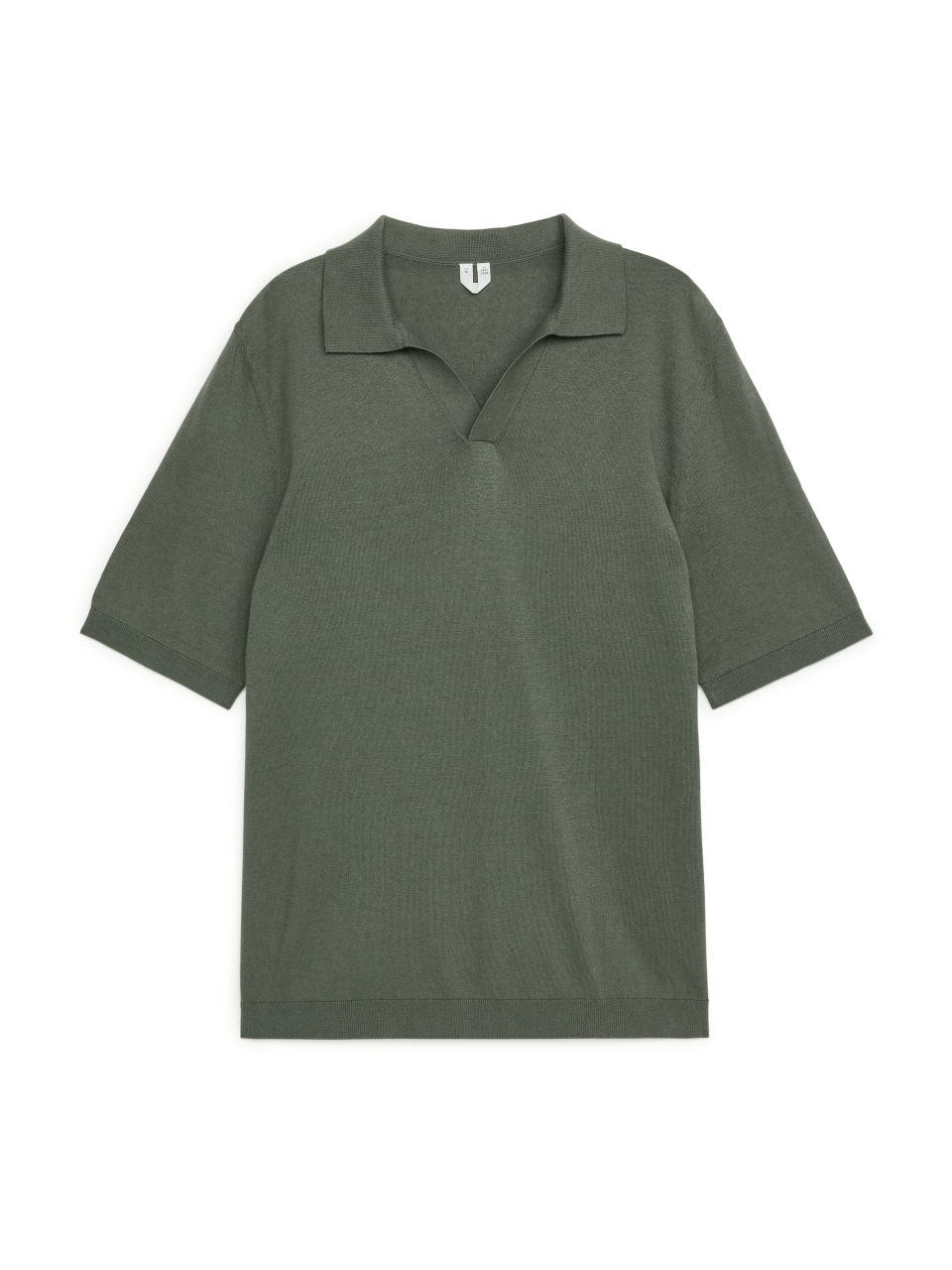 Cotton Linen Polo Shirt - Green