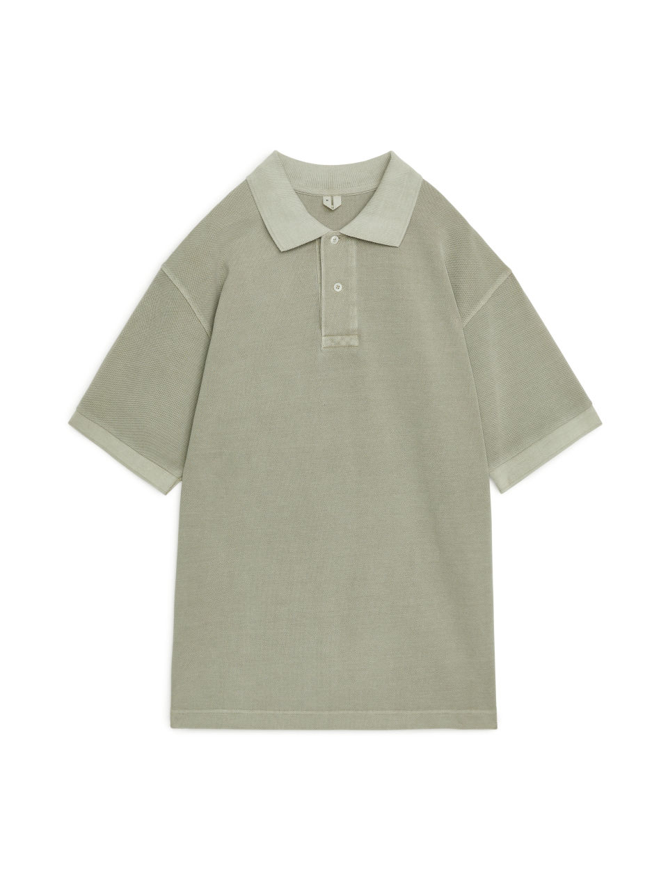 Garment-Dyed Polo Shirt - Green