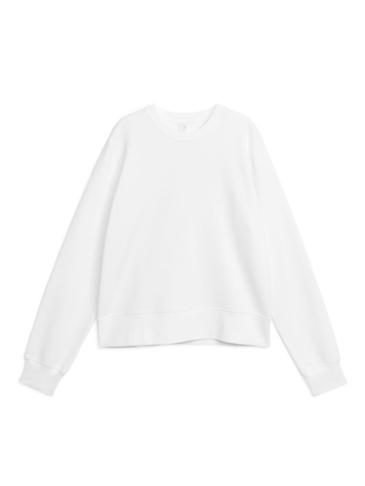 Crew-Neck Sweatshirt - White