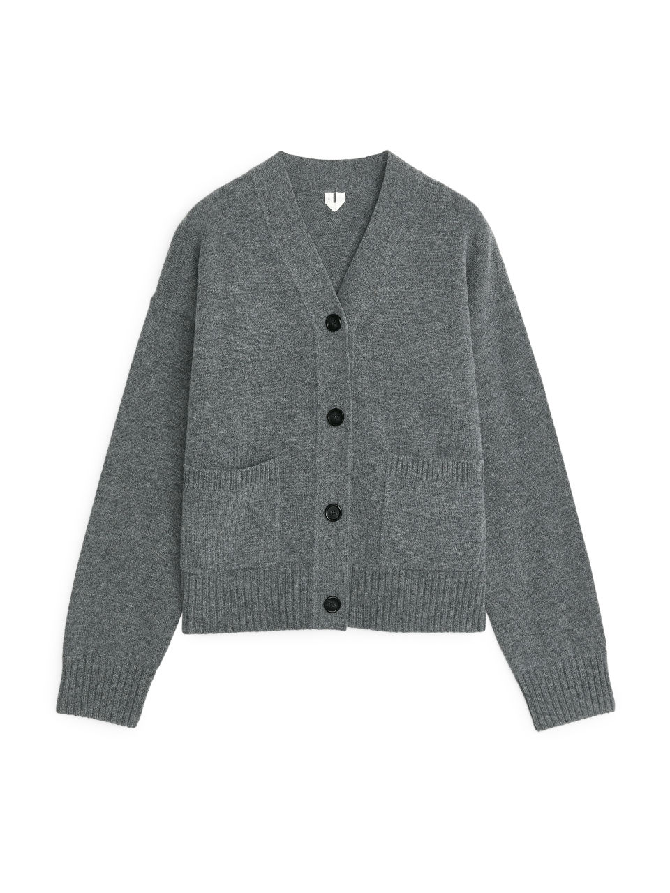 Wool Blend Cardigan - Grey
