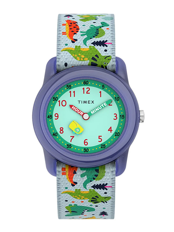 TIMEX Time Machines Purple Dinosaur 29mm TW7C77300 - Barnklocka