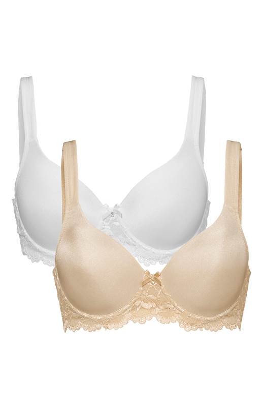 Cellbes T-shirt bh Molly 2-Pack Beige Vit