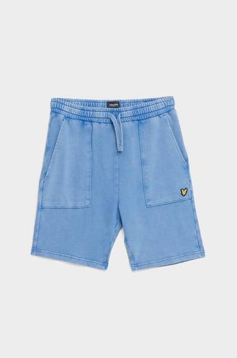 Lyle & Scott Shorts Acid Wash LB Short Blå