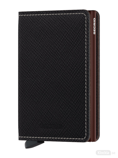 Plånbok SECRID Slimwallet Saffiano Brown
