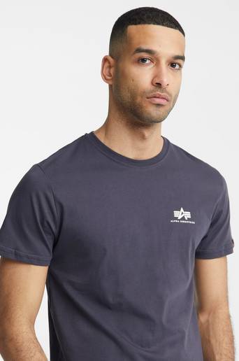 Alpha Industries T-SHIRT Basic T-shirt Small Logo Grå