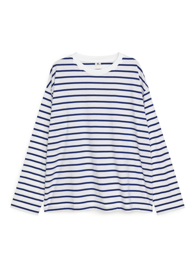 Oversized Pima Cotton T-shirt - Blue