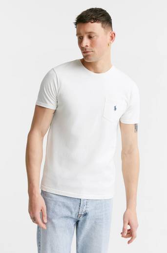 Polo Ralph Lauren T-Shirt Cotton Linen T-Shirt Vit