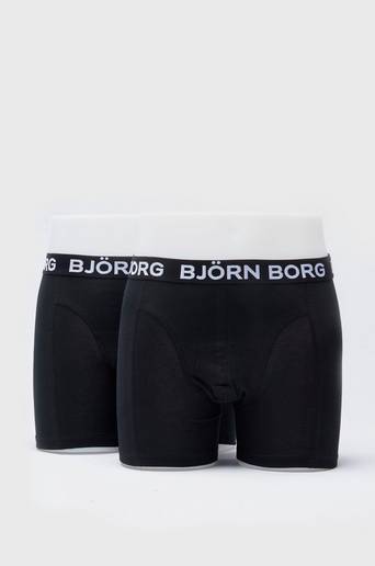 Björn Borg Boxershorts Noos Solids 2-pack Svart