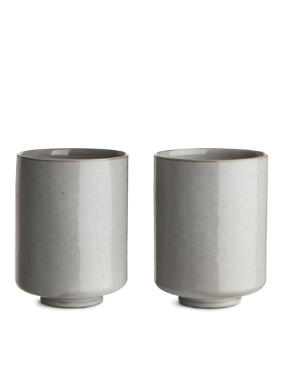 Terracotta Cups - Grey