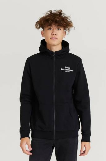 Peak Performance Ziptröja Jr Original Zip Hood Svart