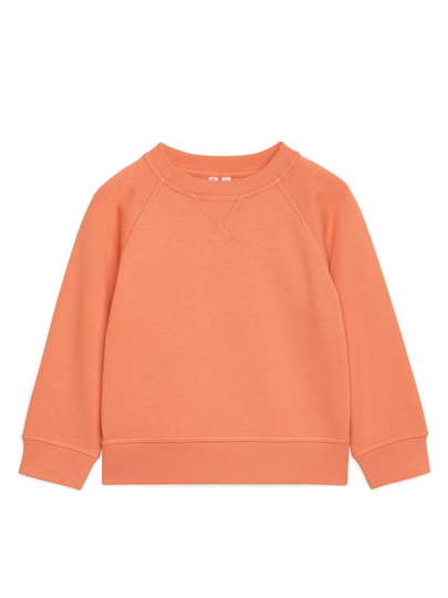 Crew-Neck Sweatshirt - Orange