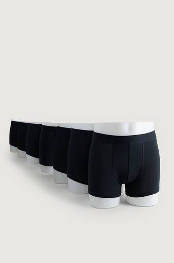 Bread & Boxers 7-Pack Boxerkalsonger 7-Pack Boxer Brief Svart