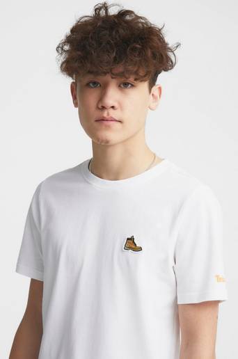 Timberland T-Shirt Short Sleeves Tee-Shirt Vit