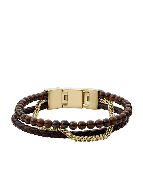 FOSSIL Armband Vintage Casual - Brun JF03849710