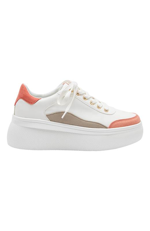 Duffy Sneakers Vit Korall
