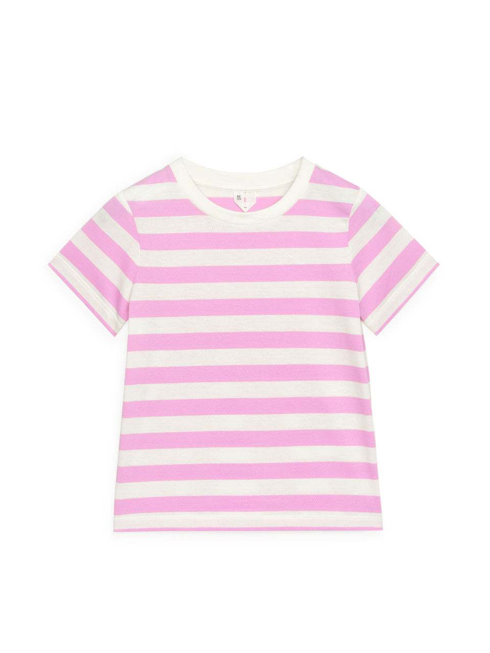 Yarn-Dyed Striped T-Shirt - Pink