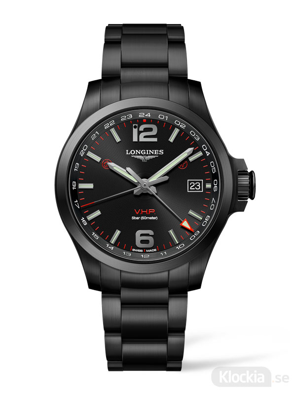 Herrklocka LONGINES Conquest V.H.P. GMT 41mm L3.718.2.56.6