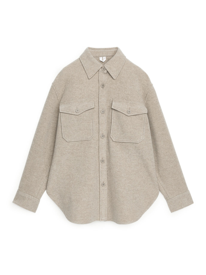 Wool Overshirt - Beige