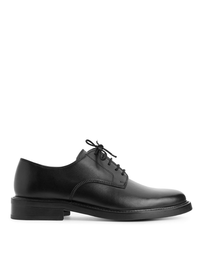 Leather Derby Shoes - Black