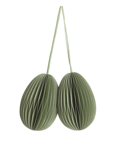 Honeycomb Ornaments - Green