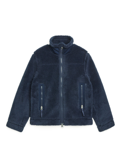 Pile Zip Jacket - Blue