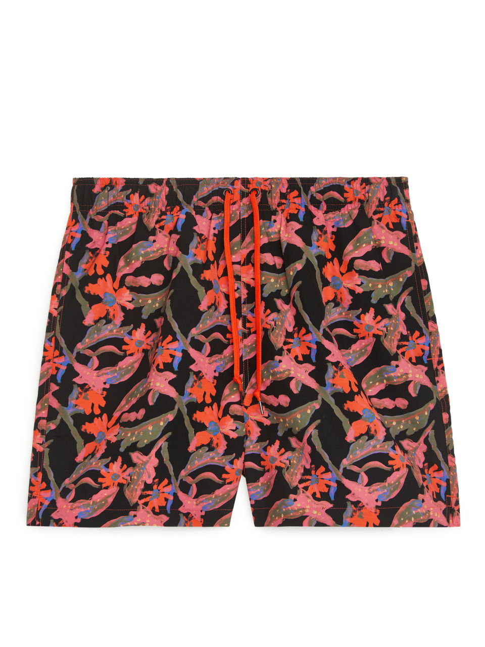 Printed Swim Shorts - Orange