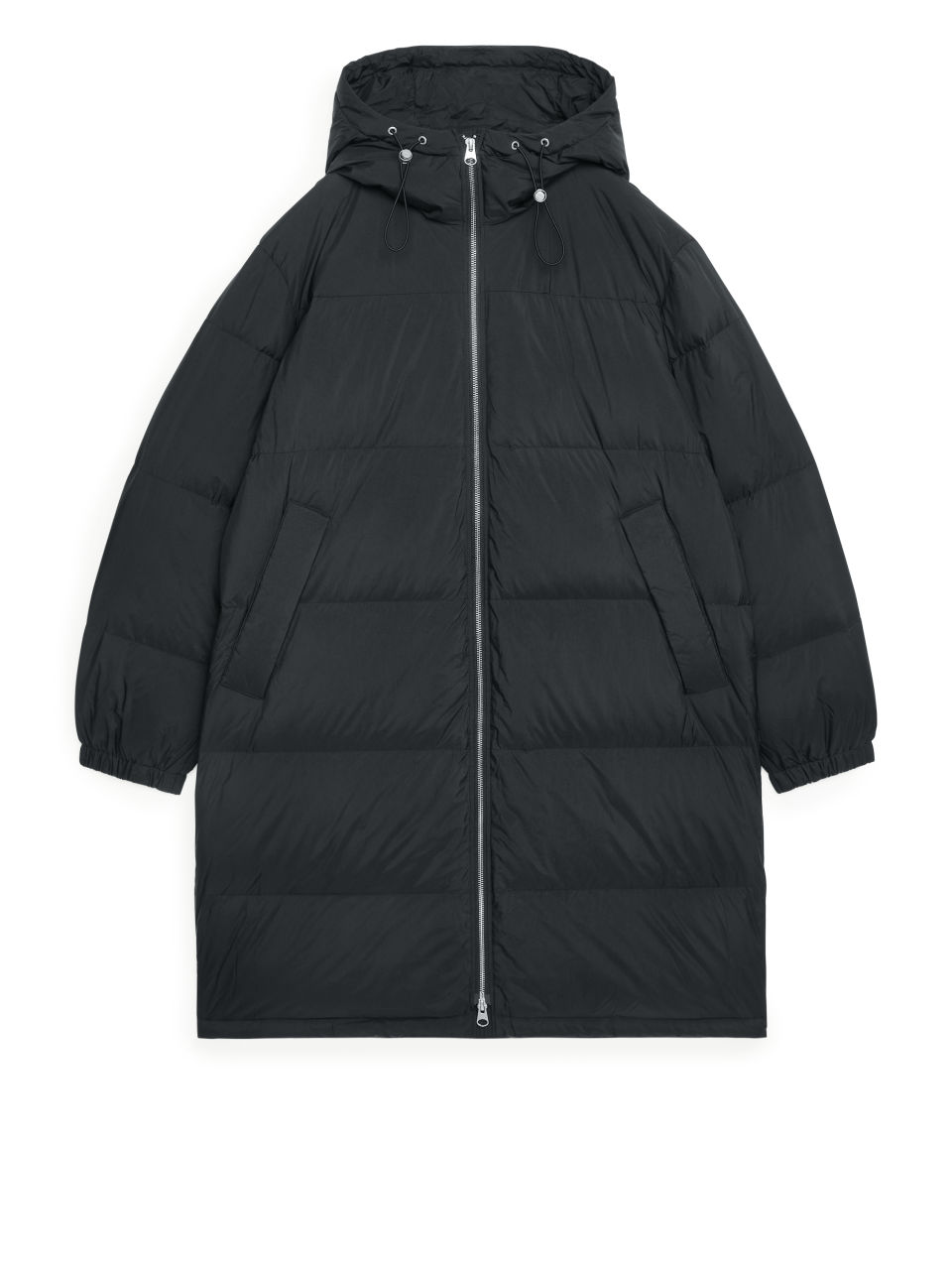 Short Down Puffer Coat - Black
