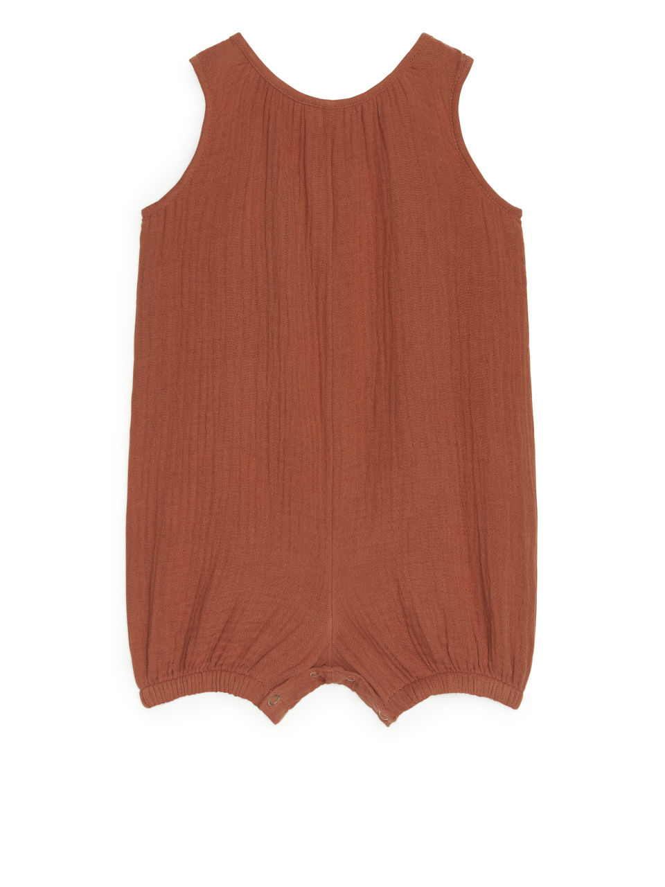 Organic Cotton Cheesecloth Jumpsuit - Orange