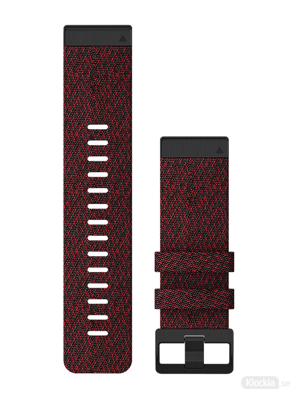 Garmin Armband 26mm QuickFit Röd melerad nylon 010-12864-06