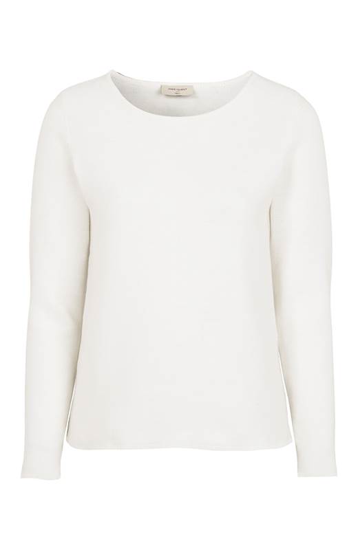 Freequent Stickad tröja Dodo Offwhite
