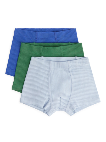 Ribbed Jersey Trunks - Blue