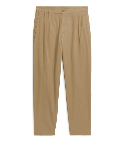 Cotton Lyocell Chinos - Beige