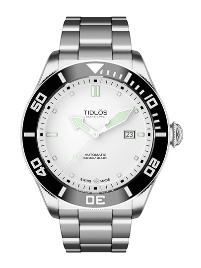 Tidlös Marin - White/Black on Steel 8.461.122.19.04