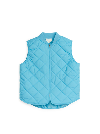 Quilted Insulator Vest - Turquoise