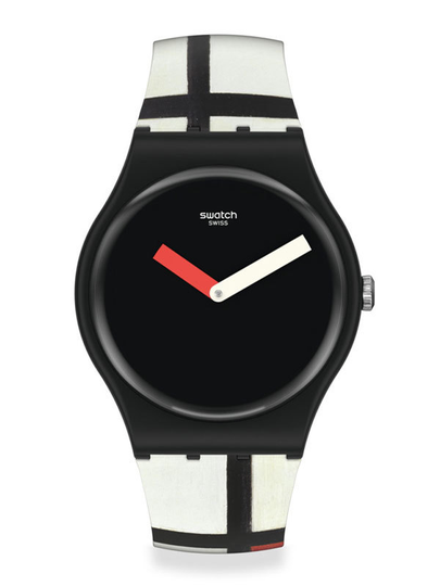 SWATCH Red, Blue And White, By Piet Mondrian 41mm