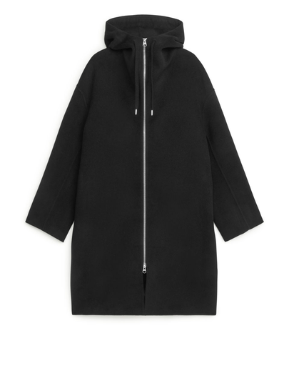 Doublé Wool Cape - Black