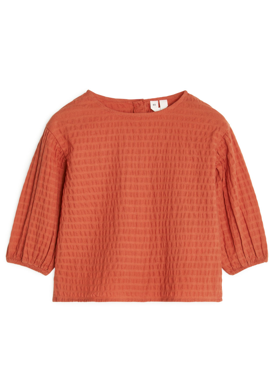 Seersucker Blouse - Orange