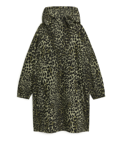 Hooded Cotton Dress - Green