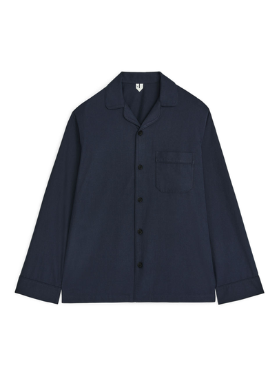 Flannel Pyjama Shirt - Blue