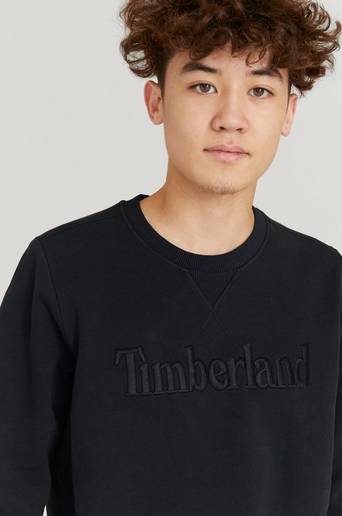 Timberland Sweatshirt Logo Sweatshirt Svart