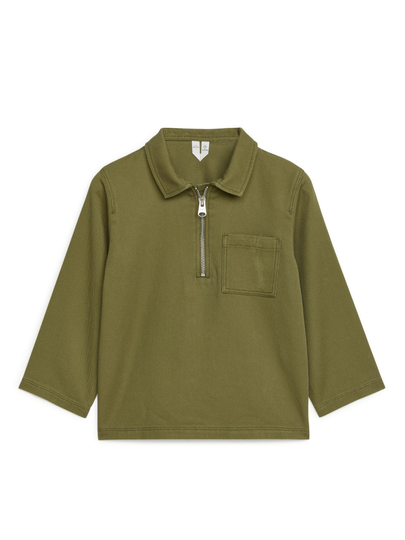 Pop-Over Twill Shirt - Green