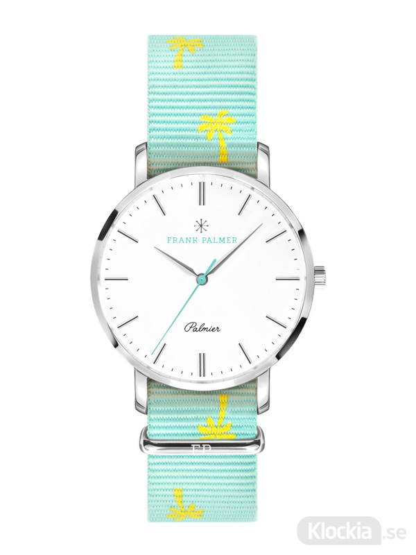 Frank Palmer - Palmier Steel Case - Light Blue Nato FPW0035