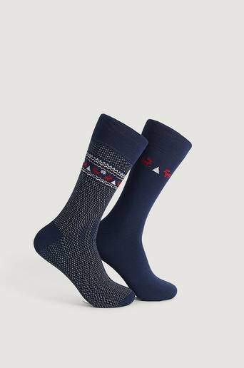 Speechless Strumpor 2-pack Christmas Socks Blå