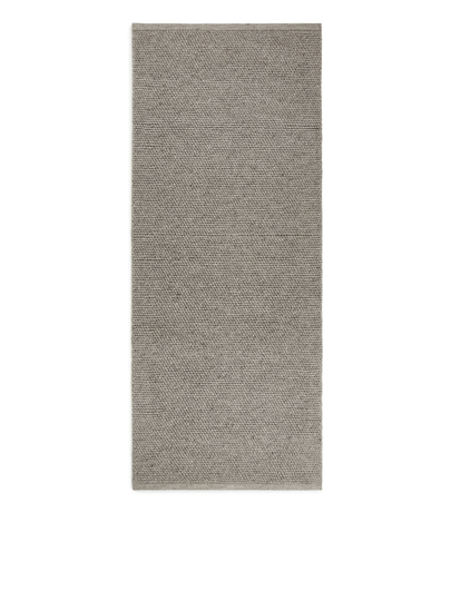 Wool Rug 70 x 180 cm - Grey