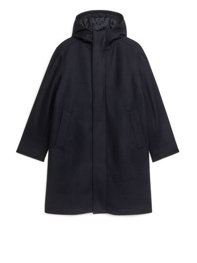 Wool Parka - Blue