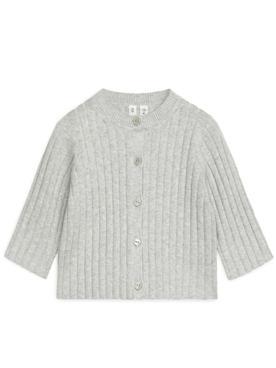 Rib Cardigan - Grey