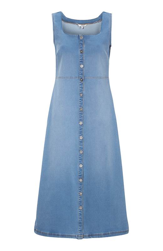 Cellbes Lång jeansklänning Ljus denim